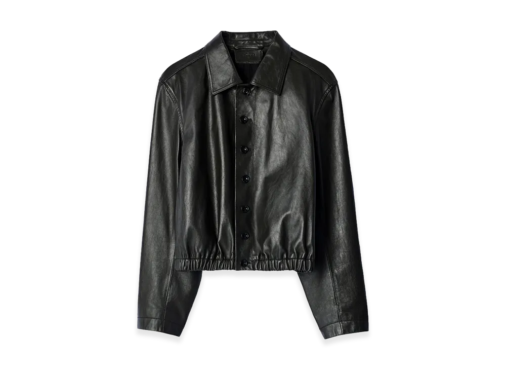 LEMAIRE Women's Leather Outerwear "Black"