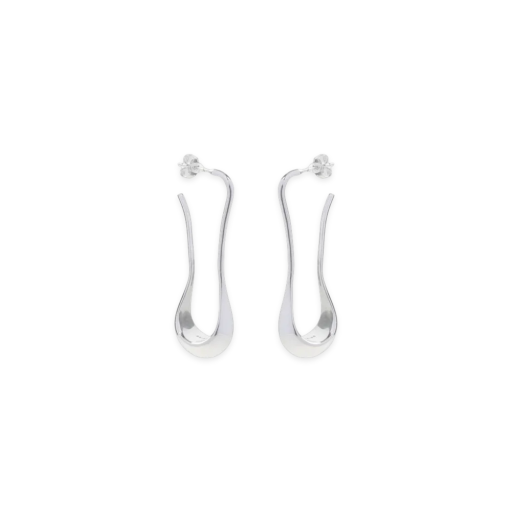LEMAIRE Women's Short Drop Earring "Silver"