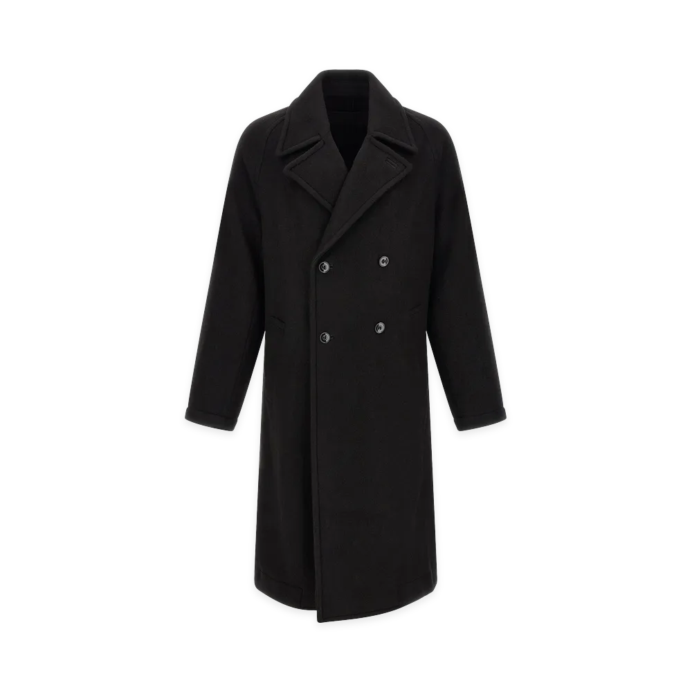 LEMAIRE Double-Breasted Coat "Black"
