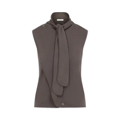 LEMAIRE Women's Asymmetrical Vest "Brown"