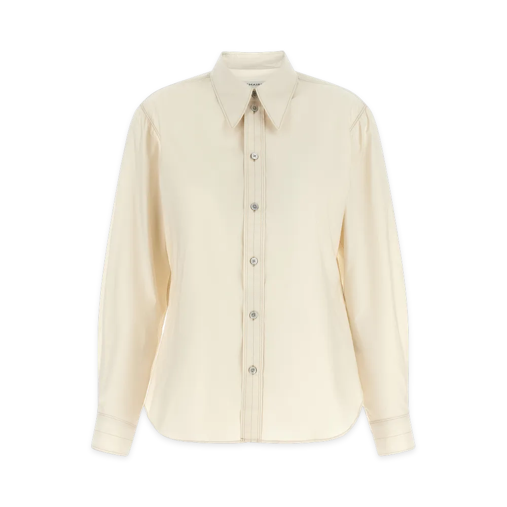 LEMAIRE Women's Pointed Collar Shirt "Beige"