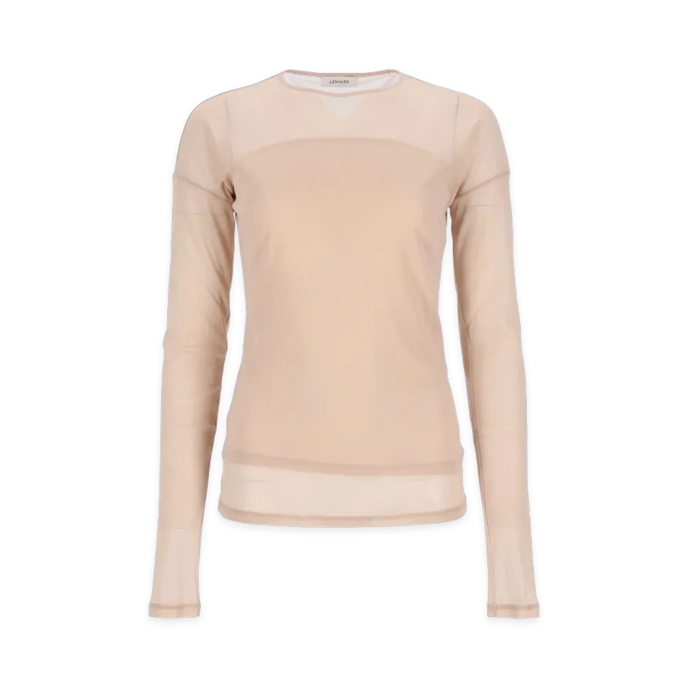 LEMAIRE Women's Top In Jersey A Rete "Pink"