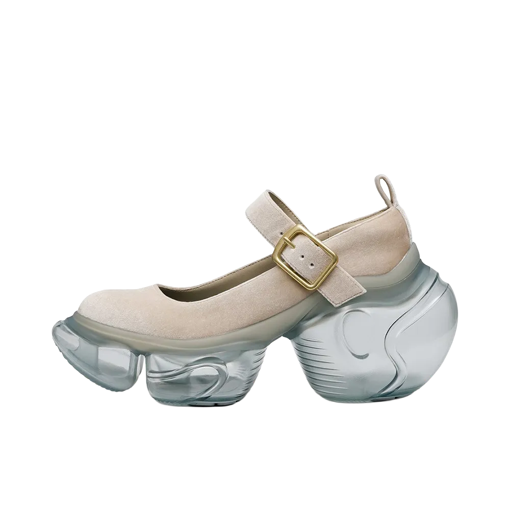 grounds Women's LOOPIE LADY "Cream  Velvet/Ice Gray"