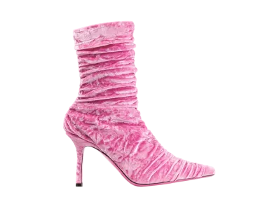 Jimmy Choo Women's Lotta Ankle Boot 85 Velvet "Light Magenta"