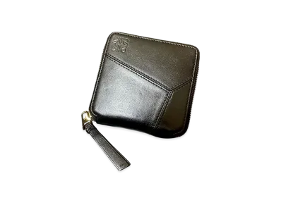 LOEWE Puzzle Round Zip Wallet "Black"