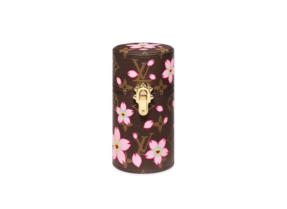 Louis Vuitton x Takashi Murakami Fragrance Travel Case Monogram Canvas "Sakura Brown"