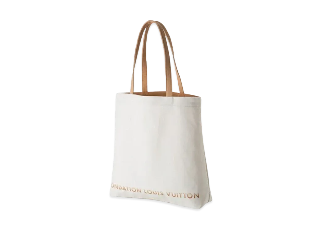 Louis Vuitton Tote Fondation Museum Limited Tote Canvas "White"