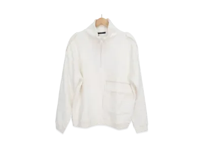 Louis Vuitton Velour Multi Pocket Half Zip "Blanc"