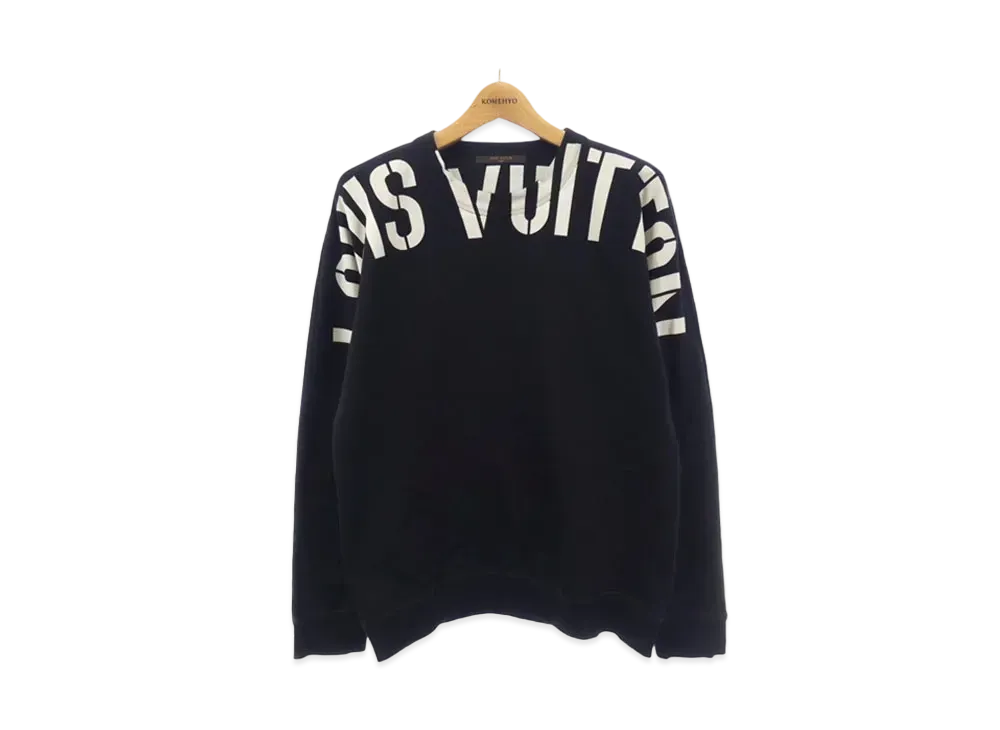 Louis Vuitton x Fragment Design Logo Crew Neck Sweat Trainer "Noir"