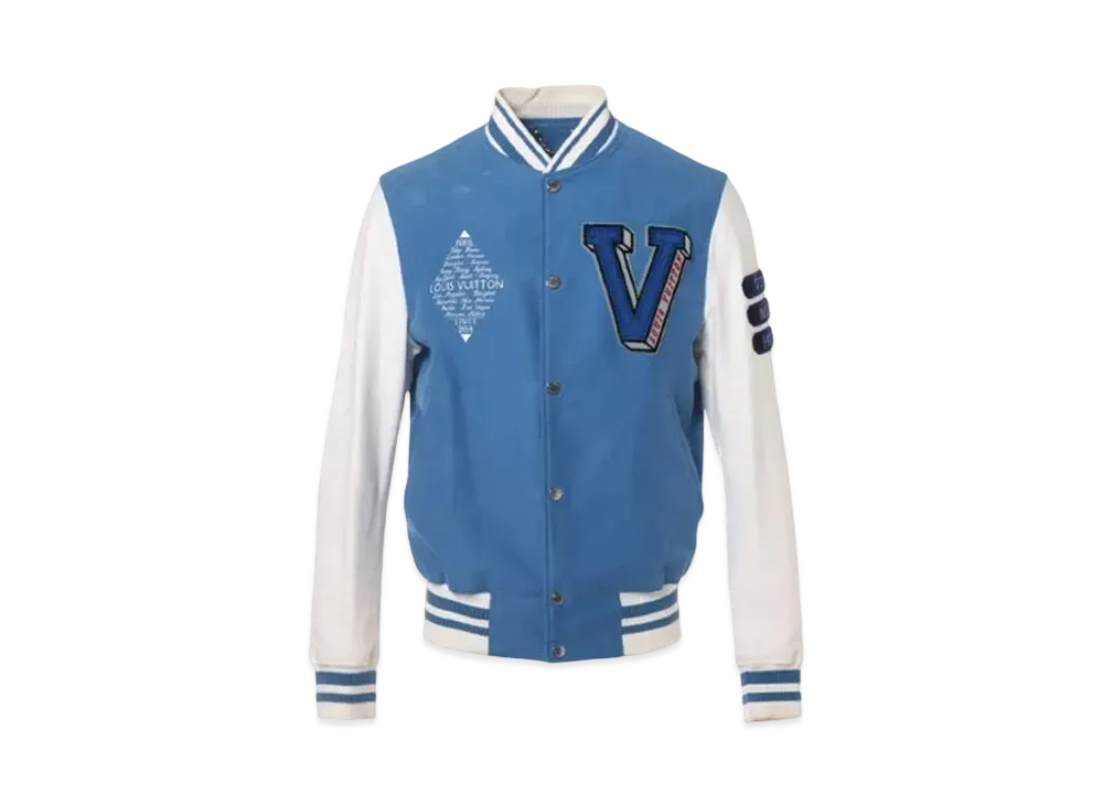 Louis Vuitton x Fragment Design Stadium Jacket "Blue/Blanc"