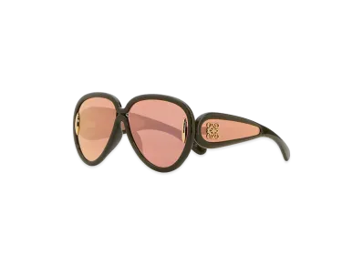 LOEWE Army Green Acetate Sunglasses "Green"