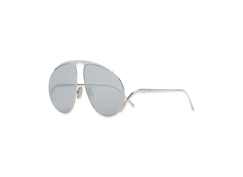 LOEWE Silver Metal Hillock Sunglasses "Silver"