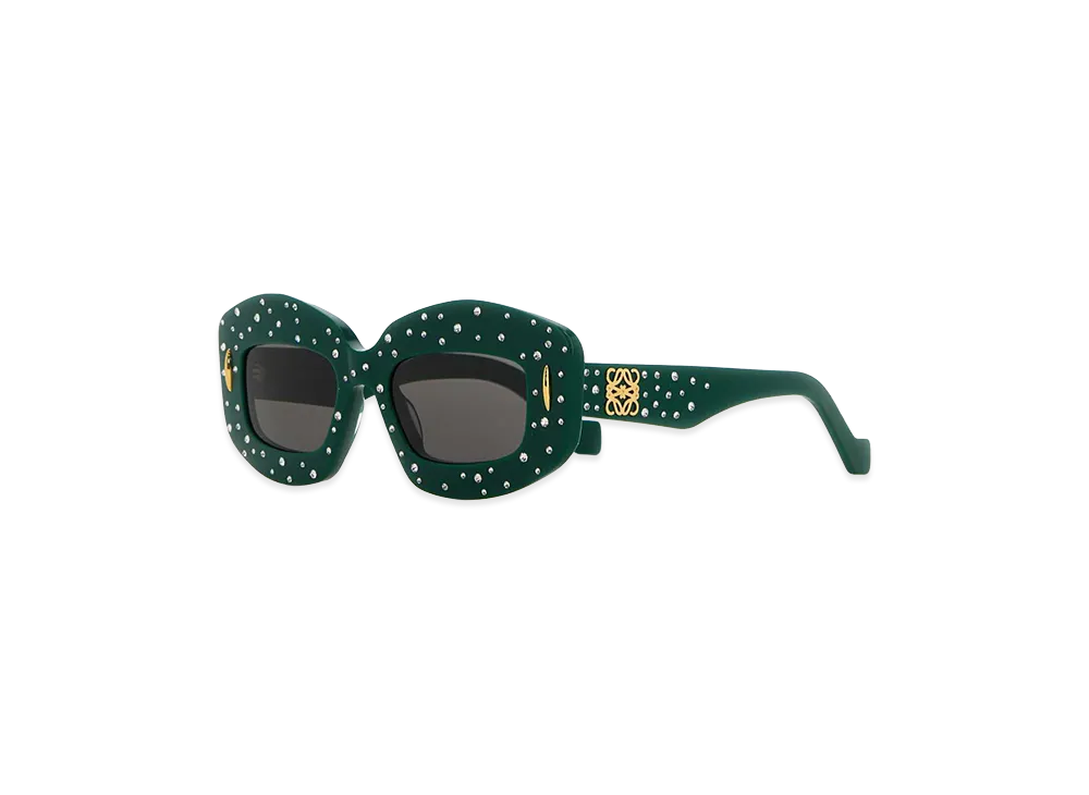 LOEWE Dark Green Acetate Sunglasses "Green"