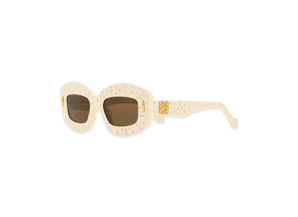 LOEWE Cream Acetate Sunglasses "Yellow"