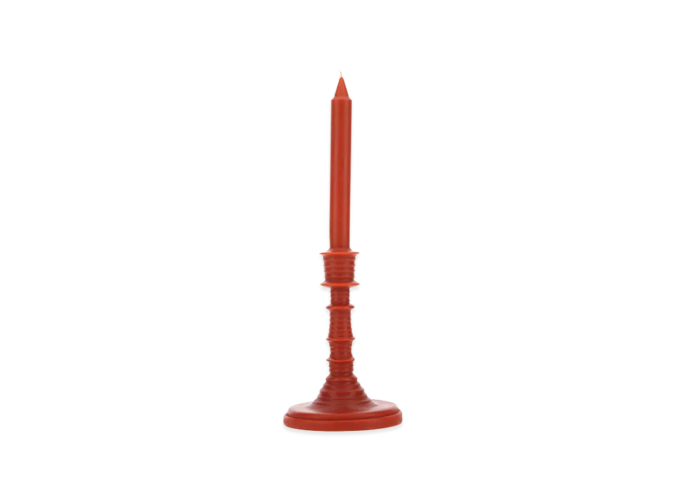 LOEWE Tomato Leaves Wax Candleholder "Red"