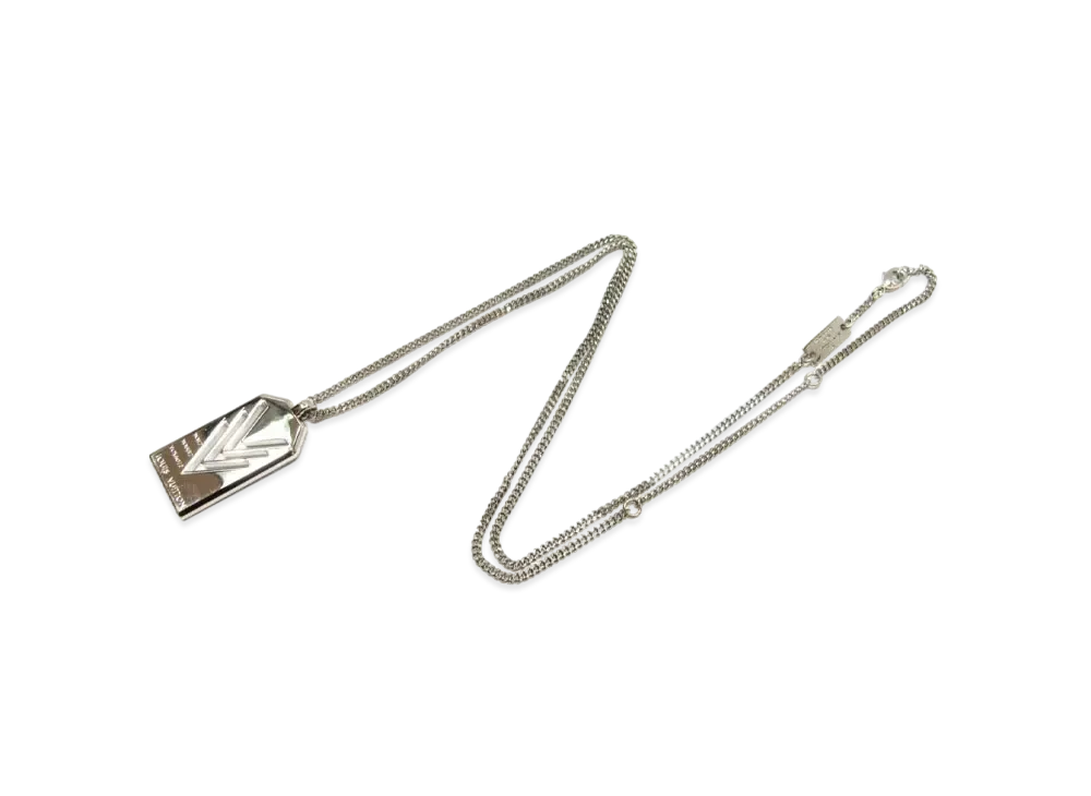 Louis Vuitton Triple V Necklace VVV "Silver"
