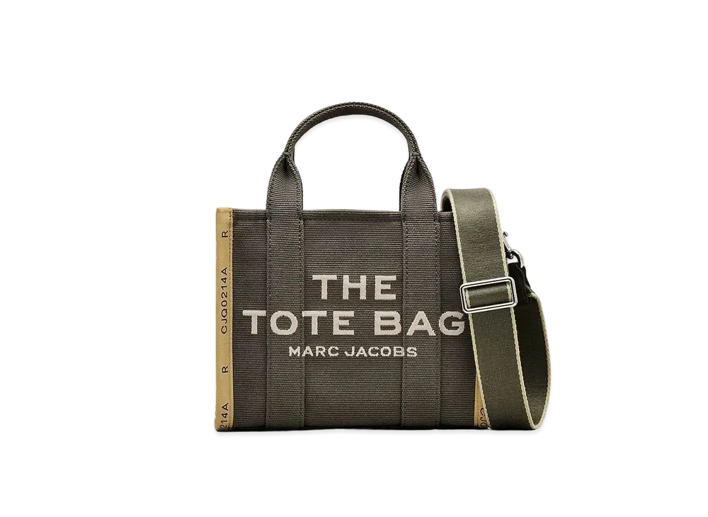 Marc Jacobs The Jacquard Small Tote Bag "Bronze Green"