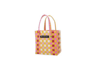 MARNI Micro Basket Bag "Pink/Yellow"