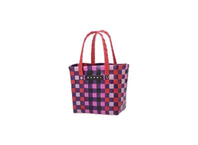 MARNI Micro Basket Bag "Red/Purple"