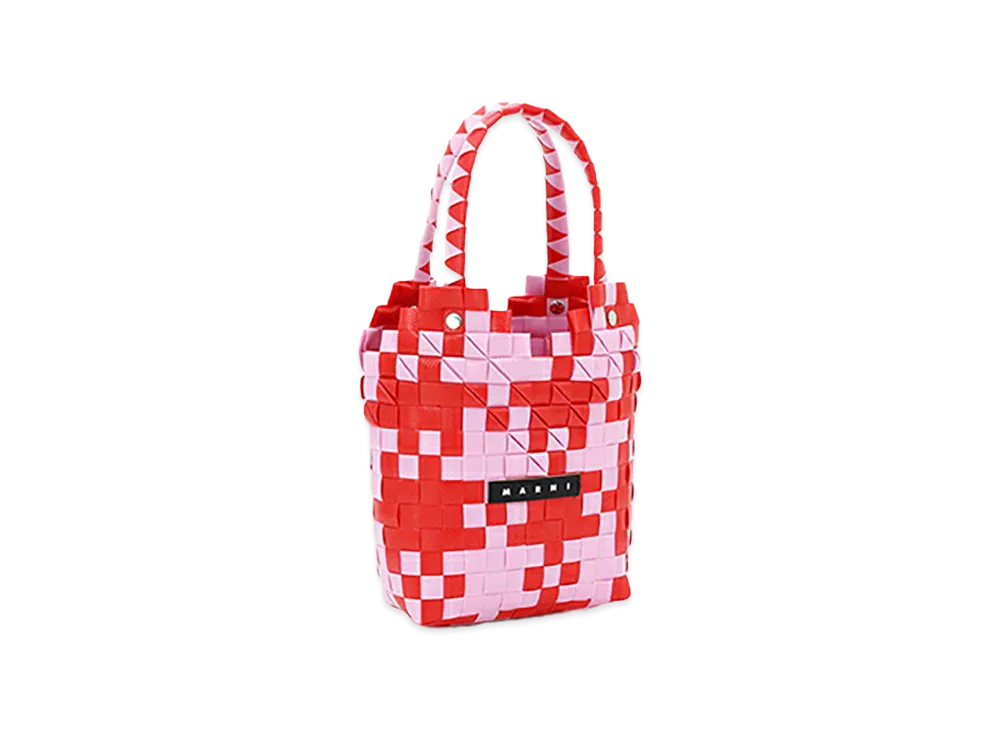 MARNI Women's Diamond Basket "Red/Pink"