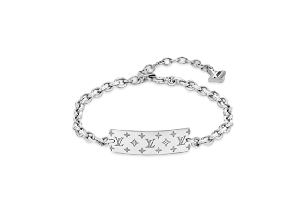 Louis Vuitton Monogram Bold Bracelet "Silver"