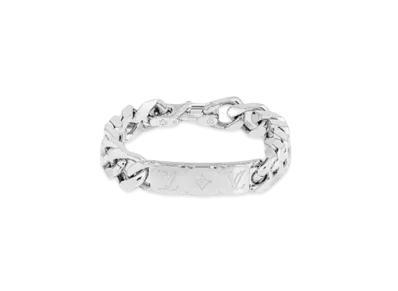 Louis Vuitton Monogram Chain Bracelet "Silver"