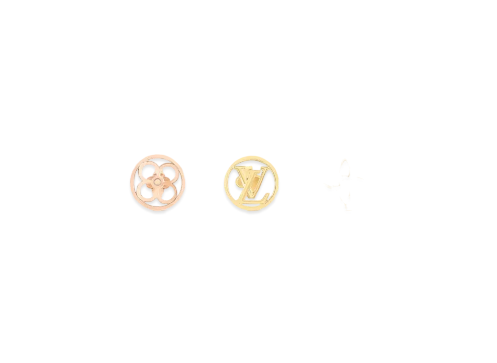Louis Vuitton LV Lace Earrings "Yellow Gold/Rose Gold/Palladium"