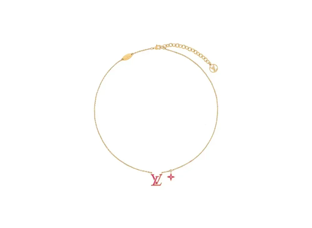 Louis Vuitton LV Iconic Enamel Necklace "Fuchsia"
