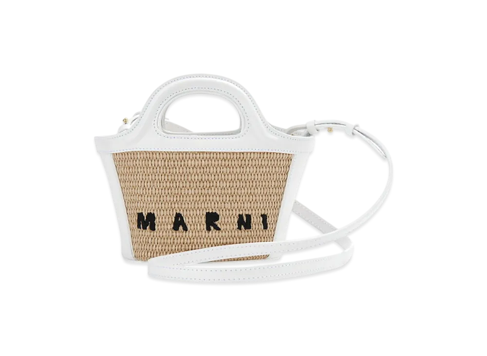 MARNI Tropicalia Micro Shoulder Bag "White"