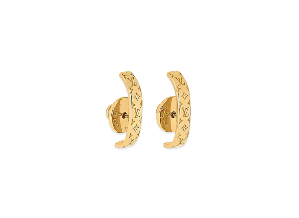 Louis Vuitton Nanogram Earrings "Gold"