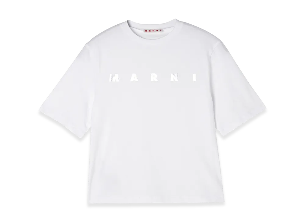 MARNI Crew Neck T-Shirt "White"