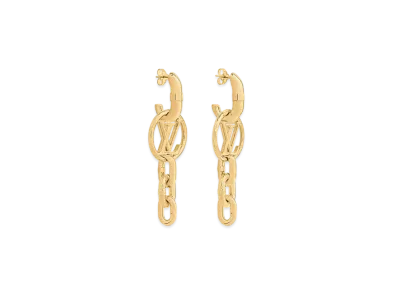 Louis Vuitton LV Chain It Earrings "Gold"