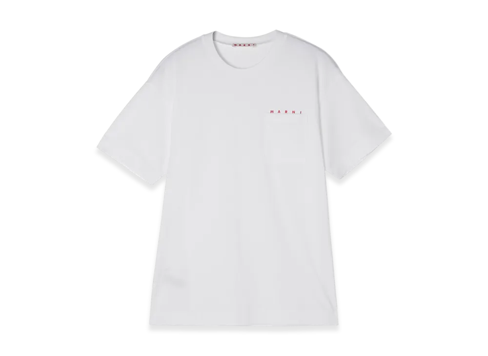 MARNI Crew Neck T-Shirt "White"