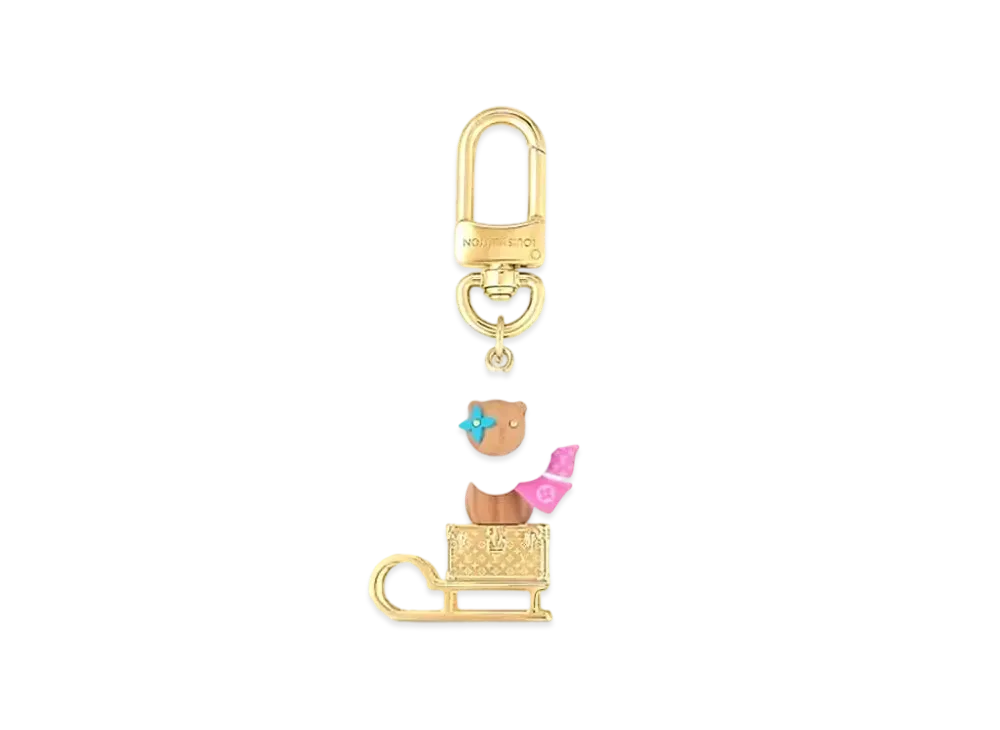 Louis Vuitton Petula Sled Bag Charm "Gold"