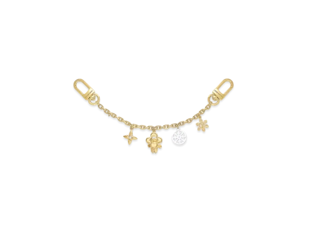 Louis Vuitton Vivienne Ice Skate Chain Bag Charm "Gold"