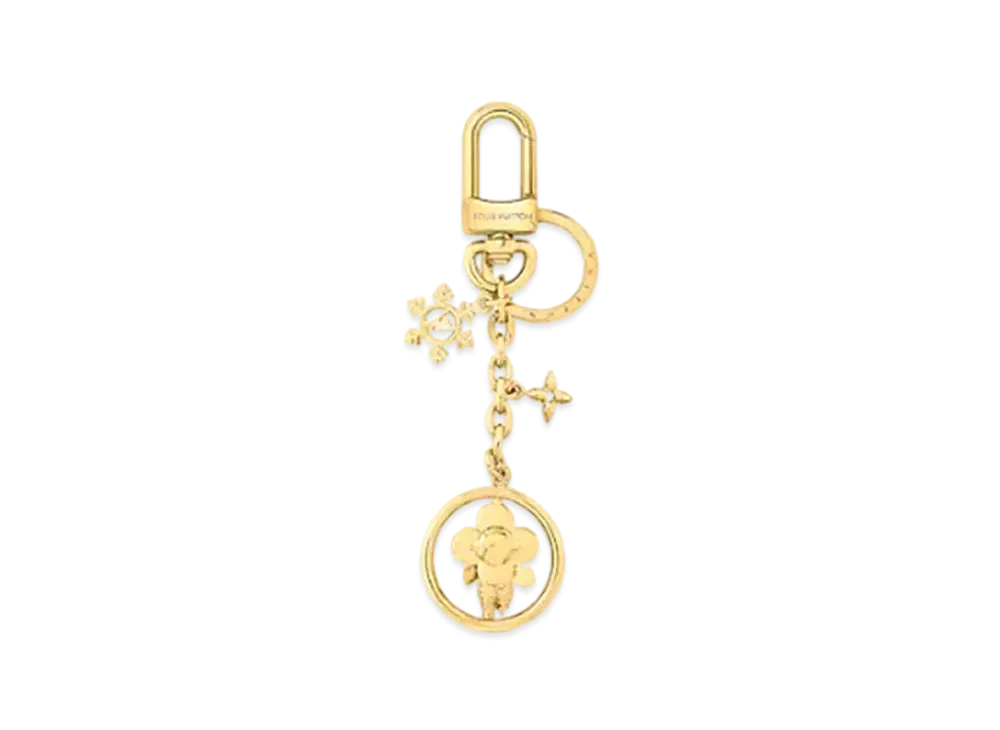 Louis Vuitton Vivienne Ice Skate Key Holder "Gold"