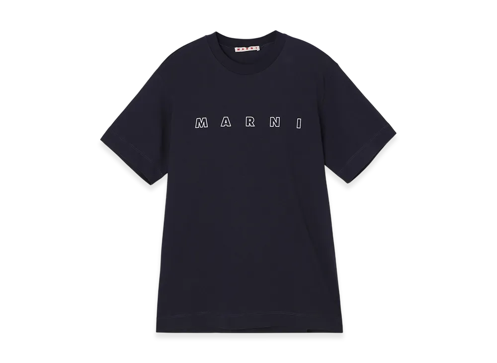 MARNI Crew Neck T-Shirt "Navy"