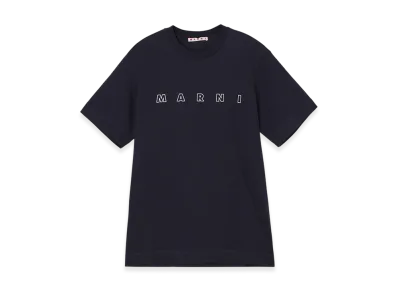 MARNI Crew Neck T-Shirt "Navy"