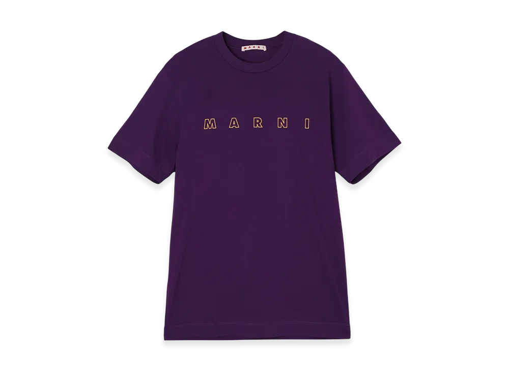MARNI Crew Neck T-Shirt "Purple"