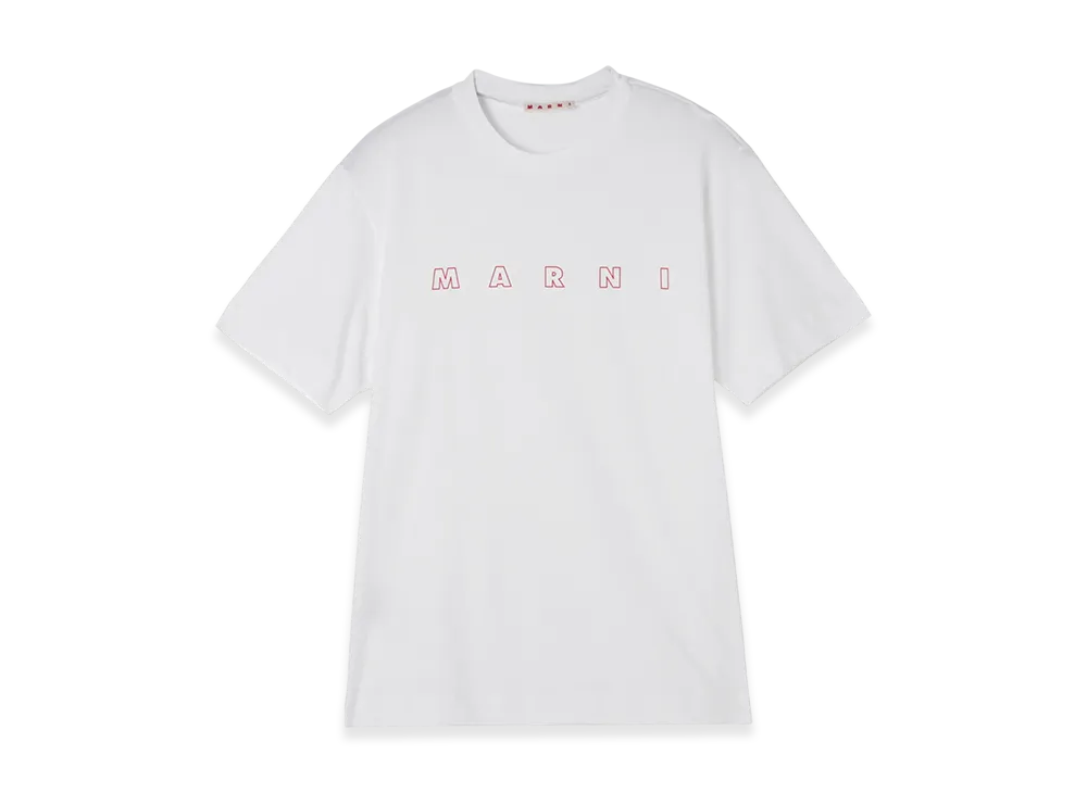 MARNI Crew Neck T-Shirt "White"