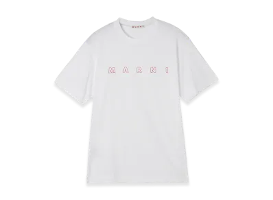 MARNI Crew Neck T-Shirt "White"