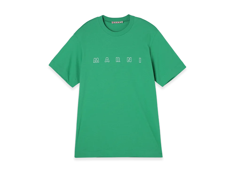 MARNI Crew Neck T-Shirt "Green"