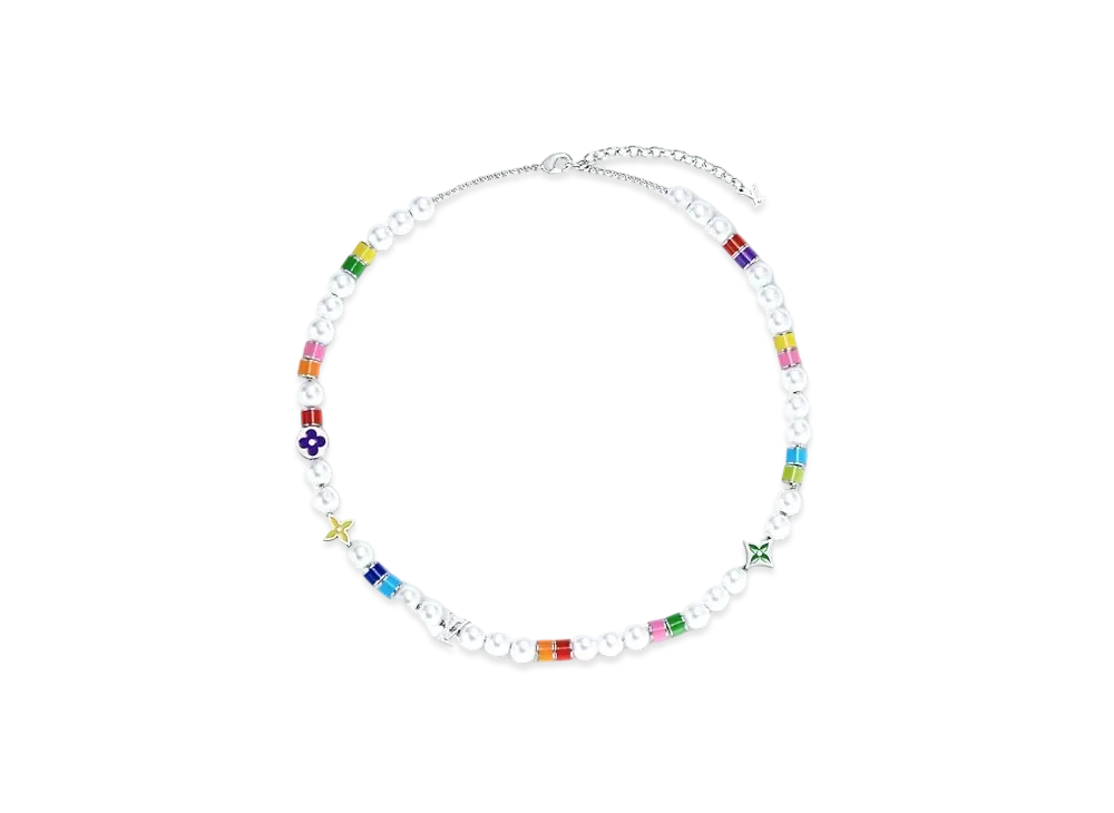 Louis Vuitton MNG Pearls Party Necklace "Multi Color"