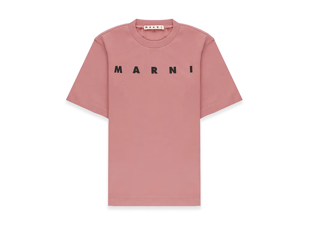 MARNI Women's T-Shirt With Logo "Pink"