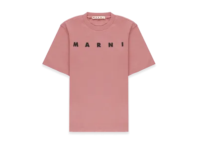 MARNI Women's T-Shirt With Logo "Pink"