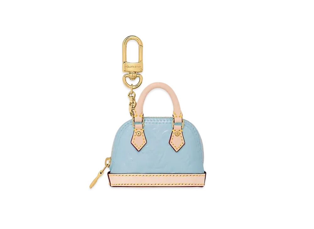 Louis Vuitton Micro Alma Vernis Key Holder "Blue"