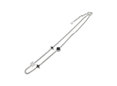 Louis Vuitton Necklace LV Spike Charm "Silver"
