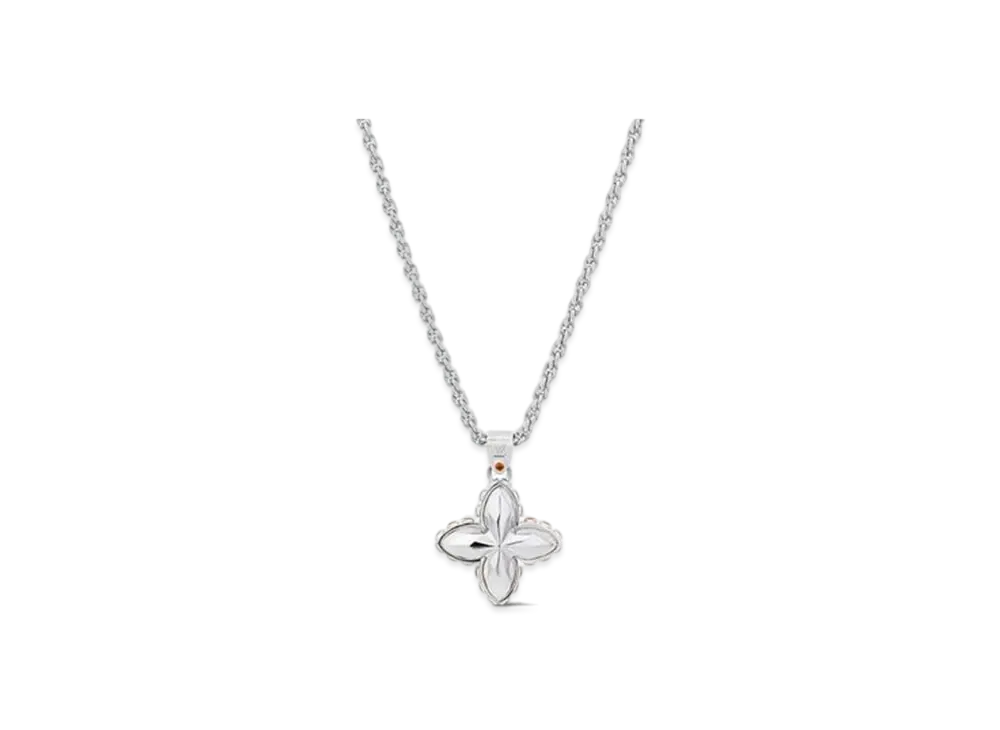 Louis Vuitton LV Flower Studs Pendant "Silver"