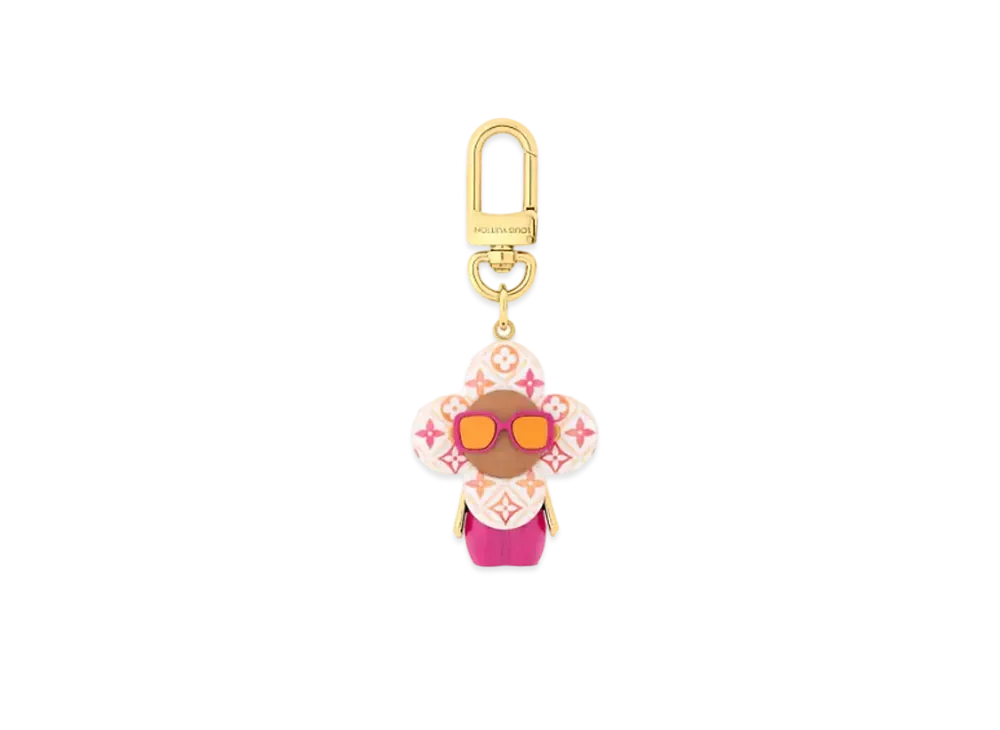 Louis Vuitton Vivienne Bag Charm Monogram Tiles Pattern "Rose"