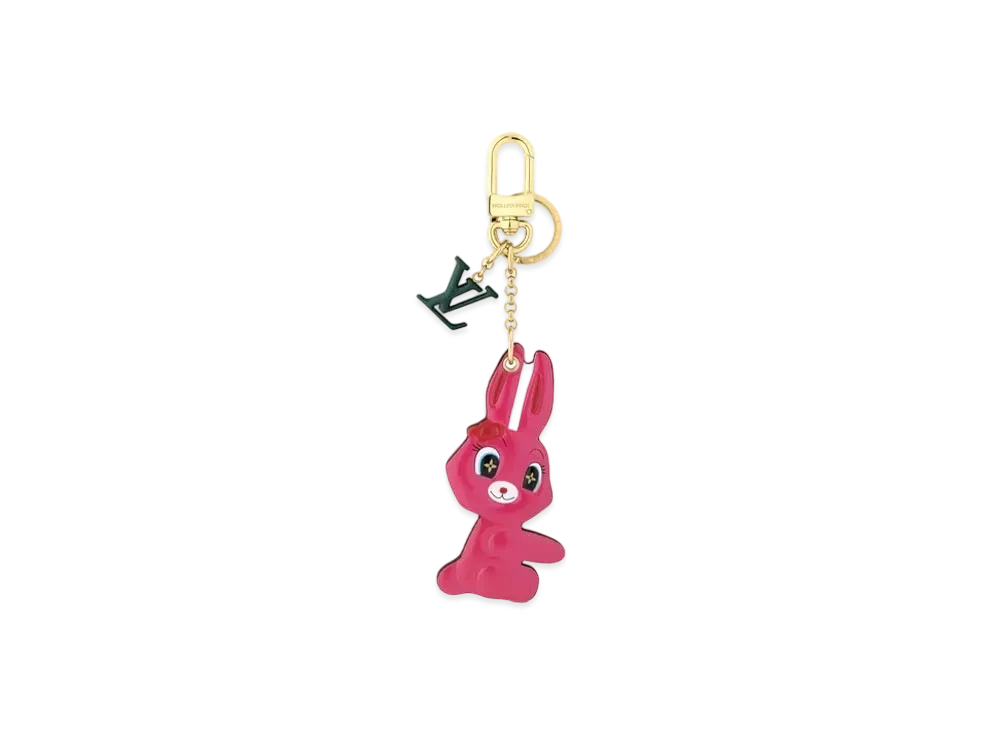 Louis Vuitton Animogram Rabbit Key Holder And Bag Charm "Rose"